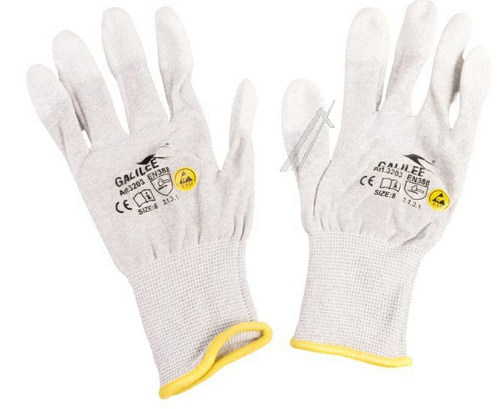 Gants ESD antistatiques Gailee taille 8/M – bout des doigts en polyuréthane